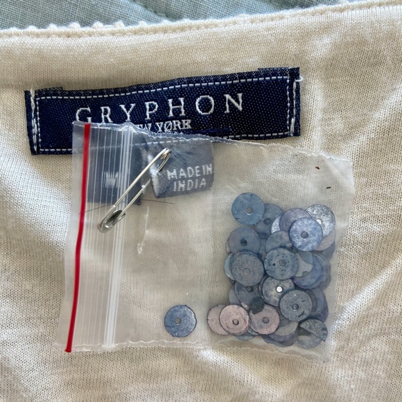 Gryphon Striped Sequin Skirt - Medium - Picture 5 of 6